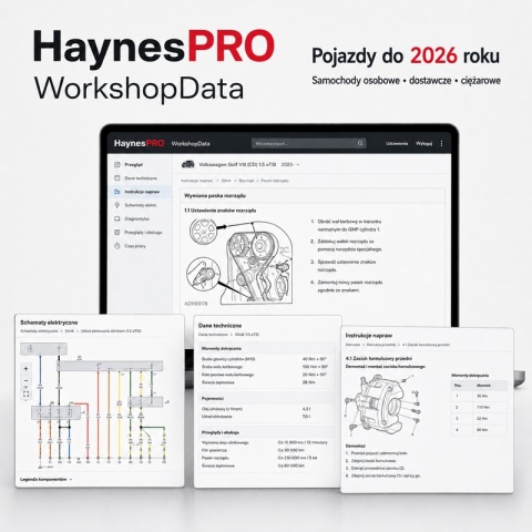 AUTODATA, HAYNES PRO, ETKA, ALLDATA, - Katalogi części schematy mechaniczne elektryczne informacje naprawcze